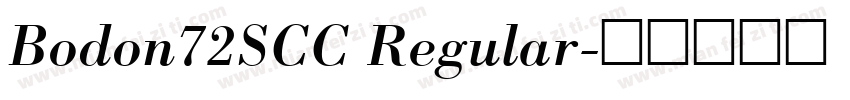 Bodon72SCC Regular字体转换
